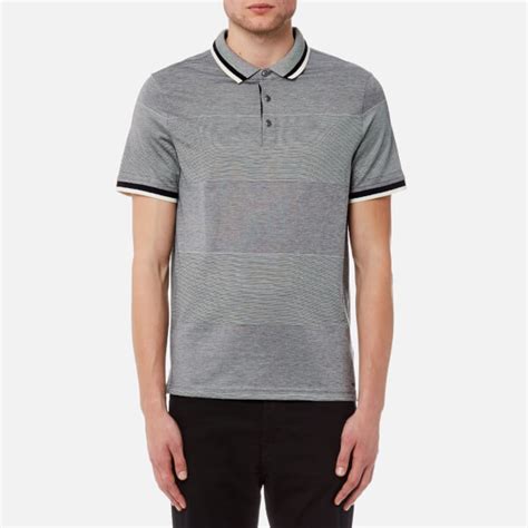 michael kors synth birdseye short sleeve polo orange|Michael Kors Polo shirts for Men .